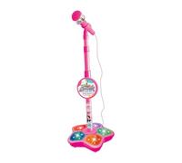 mophrati Micrófono y Soporte para niños Que Ofrece Entretenimiento con Luces Intermitentes y Divertidos Efectos Musicales para enriquecer Las experiencias de , Rojo , 100 x 21 cm