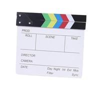 mophrati Mini claqueta de para Madera Duradera, Pizarra, excelente impresión, Transparente, fácil de configurar, para fotografía, largometrajes, películas, Vistoso, 20x20cm