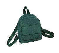mophrati Mini Mochila Ligera y portátil para Mujer, Mochila pequeña de Pana para Profesionales ocupados, Estructura Duradera, Verde negruzco