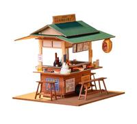 mophrati Mini Puestos de Comida callejera, Juguetes Hechos a Mano, exhibición Atractiva de Tiendas, casa de muñecas, Manualidades, Ideas Creativas de Regalos