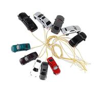 mophrati Miniaturas de Coches Pintados Disponibles a Escala 1:150 HO, Modelos de Coches Brillantes y detallados para coleccionistas y diseños paisajes. Minivehículos para Trenes, diseño