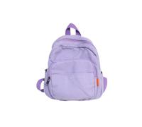 mophrati Mochila de lona Color sólido Reemplazo Cremallera Transpirable Estilo simple Gran capacidad Hombres Mujeres Mochila universitaria, Púrpura