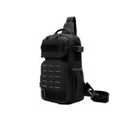 mophrati Mochila Ligera - Impermeable Y Multifuncional Camping Y Escalada Tela Sling Bolsas De Hombro Bolsa De Pecho Capacidad, Negro