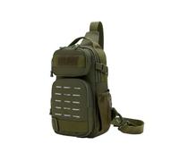 mophrati Mochila Ligera - Impermeable Y Multifuncional Camping Y Escalada Tela Sling Bolsas De Hombro Bolsa De Pecho Capacidad, Verde