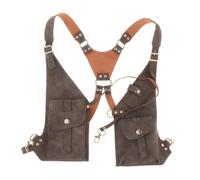 mophrati Mochila Ligera Multiusos con Correas Ajustables Exploraciones y Viajes de Fin de Semana Senderismo Bolso de Hombro Doble Ajustable Ciclismo al Aire Libre Viajes, Café, 38 x 14 cm