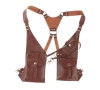 mophrati Mochila Ligera Multiusos con Correas Ajustables Exploraciones y Viajes de Fin de Semana Senderismo Bolso de Hombro Doble Ajustable Ciclismo al Aire Libre Viajes, Marrón Oscuro, 38x14cm