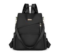 mophrati Mochila para portátil para hombre y mujer, bolso de mano para profesores. Transpirable, gran capacidad. Ideal para universidad, enfermería, etc, Negro