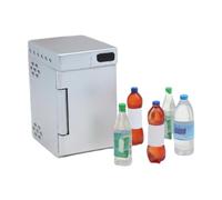 mophrati Muebles de Cocina Decorativos para casa de muñecas. Mini refrigerador Que se Abre con 5 Botellas Bebidas. CREA una Vida Realista en una casa muñecas. Mini refrigerador Cocina en Miniatura.