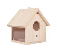 mophrati Nido de pájaros de para Madera, un Lugar cálido y Protegido, fácil de Instalar y Mantener, Ideal para Amantes de Las Aves, Canarios y Otras Aves pequeñas. Esta