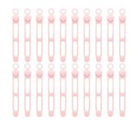 mophrati Organizador de Cables para Sistema de gestión de Cables Que Ahorra Espacio para diversas configuraciones Organizador de de Datos Silicona, Rosa, l