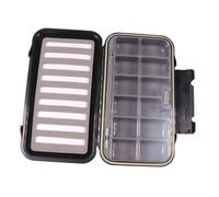 mophrati Organizador de Pesca Impermeable Caja de Aparejos de Pesca con Mosca con Inserto de Espuma Diseñado para un Almacenamiento Compacto La Caja con múltiples Compartimentos