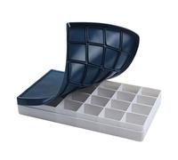mophrati Paleta compacta con bandeja de mezcla de 24 compartimentos que facilita a los artistas organizar varios colores sin problemas de mezcla. Bandeja de