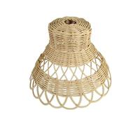 mophrati Pantalla de lámpara de ratán tejida a mano. Lámpara colgante decorativa que añade elegancia al dormitorio con un tejido artesanal único. Apliques pared. Cubierta luz. Hotel, restaurante,