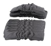 mophrati Paquete de 10 pañales de tela para bebé, pañales reutilizables lavables, insertos absorbentes, transpirables, forros portátiles, potenciadores de enfermería