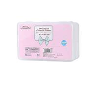 mophrati Paquete de 1000 almohadillas de maquillaje tela no tejida piel sombra ojos delineador Rectangular removedor cosméticos herramientas eliminación salón DIY