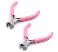 mophrati Paquete de 2 alicates para pelar cables con resorte antideslizante, pelacables para doblar y empalmar, herramientas para el hogar