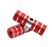 mophrati Paquete de 2 Clavijas de Bicicleta aleación Aluminio para Bicicletas montaña, pie Ciclismo Carretera, Piezas Repuesto para Pedal Eje conducción al Aire Libre, Rojo