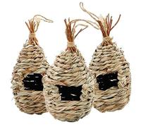 mophrati Paquete de 3 nidos de Animales para cría pájaros, Jaula Colgante Decorativa para Exteriores, Jaula para Parque, Descanso, casa anidación