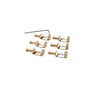 mophrati Paquete de 6 sillines de puente de guitarra eléctrica, guitarras, sillines de acero portátiles, llave inglesa, piezas de repuesto, accesorios de reparación