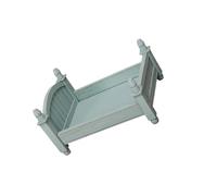 mophrati para Madera bebé recién Nacido Infantil fotografía Prop Decorativo Color sólido Antideslizante fácil de Combinar reemplazo Cama Ornamento, Cielo Azul