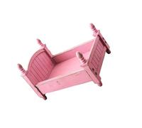 mophrati para Madera bebé recién Nacido Infantil fotografía Prop Decorativo Color sólido Antideslizante fácil de Combinar reemplazo Cama Ornamento, Rosa Agua