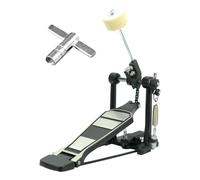 mophrati Pedal de bombo simple Accesorio robusto con control de velocidad mejorado para sesiones y prácticas de batería serias Pedal de bombo de aleación