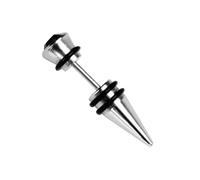 mophrati Pendientes clásicos para Hombre, de Acero Inoxidable Duradero, de Aproximadamente 6 mm diámetro, Ideales para Cualquier Tipo Atuendo. Longitud Total del Tornillo: Aprox. 25 mm. Diámetro
