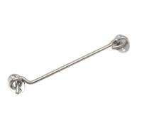 mophrati Pestillo de gancho y ojo Cerradura de puerta barra acero inoxidable con tornillos montaje para hardware granero Material didáctico educación temprana, Gancho 8 pulgadas (0092)