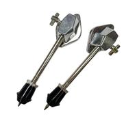 mophrati Pies de soporte de tambor metal Parte del tambor Pata tom piso con antideslizante ergonómico Fácil instalar y limpiar La pata del juego metal también es muy conveniente instalar y, corto