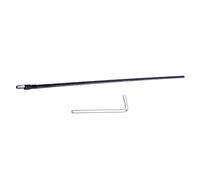mophrati Piezas de repuesto para guitarra, varilla de guitarra de tipo doble, fácil ajuste. Características: para músicos que buscan una textura dura, es una buena opción para, Negro, 570x9x5 mm