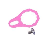 mophrati Placa de Bloqueo para manija de Carrete de baitcasting, Piezas de Repuesto duraderas de aleación de Aluminio para Aventuras de Pesca, manija Izquierda y Derecha del, Rosa, 21.5 x 14.1 mm