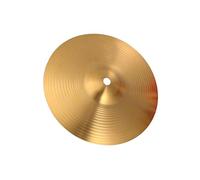mophrati Platillo Crash Copper Jazz, diseñado para mejorar el rendimiento y garantizar una experiencia de sonido excepcional para estudiantes y profesionales, Amarillo, 16 pulgadas