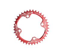 mophrati Platos Anchos Estrechos prácticos Redondos 34T 36T CNC Rueda de Cadena de Bicicleta montaña Resistente al Desgaste Piezas Placa Dientes a Prueba Herrumbre, Rojo, 34T