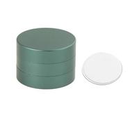 mophrati Porta tizas de Billar de aleación de Aluminio, Duradero y Ligero. Accesorio para Snooker. Rendimiento óptimo. Cada Paquete Contiene una Caja Redonda de tizas de Billar, Verde, 3.2 x 2.3 cm