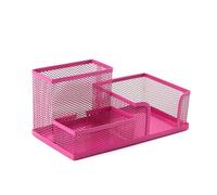 mophrati Portalápices de almacenamiento de repuesto inodoro que no se desvanece anticorrosivo escritorio para el hogar controlador notas caja contenedora lápices, Rosa roja