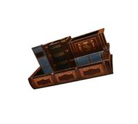 mophrati Portalápices de libro Vintage con cajón, regalo único y exquisito, organizador de escritorio pluma Vintage Para madera bien organizado con cajón, l