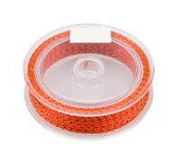 mophrati Preparación de línea de Pesca con Mosca para Exteriores, 8 hebras, Respaldo Flexible, Cuerda voladora Pescado, Herramienta Bolsillo, Almacenamiento Agua Dulce, sedal, Naranja Negro, 30LB