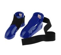 mophrati Protector de pie Flexible para Karate y Taekwondo, Zapatos de PU Amplia aplicación, Equipo sin Bloqueo Movimiento, Hecho con Esponja, Azul, S