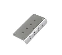 mophrati Puente de guitarra de hierro de 4 cuerdas, placa base para guitarras, placa inferior, accesorio Manual de Metal resistente, Compatible con piezas de bajo DIY