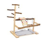 mophrati Puesto de Juego para Loros, árbol para Loros, Espacio de Juego Bien Equipado Que Ofrece oportunidades para Que los pájaros se mantengan Activos,