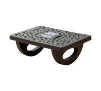 mophrati Reducción del estrés durante la jornada laboral con reposapiés ajustable que se balancea hacia adelante y hacia atrás y fomenta el movimiento de las piernas, Negro