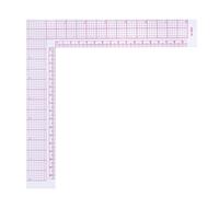 mophrati Regla cuadrada en L con escala para costura de prendas de vestir, dibujo medición, herramientas costura para manualidades DIY portátiles, accesorio a medida