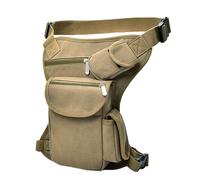 mophrati Riñonera táctica de Amplia aplicación, Ajustable y portátil, Hecha con Lona, riñonera, Unisex, Caqui
