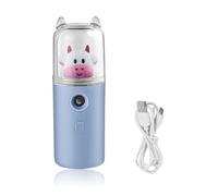 mophrati Rociador de niebla fría humidificador de 30 ml vaporizador facial nebulizador viaje para acampar herramienta para el cuidado la piel suministros belleza, Tipo 1 Azul