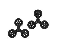 mophrati Ruedas triangulares estables para carrito de compras, repuesto de 21 cm x 5 cm, resistentes, para mejorar la eficiencia y la seguridad, ruedas giratorias, accesorios para mover muebles.