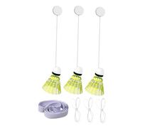 mophrati Set de Entrenamiento de Fuerza para bádminton en Interiores. Altura Ajustable para Mejorar la Potencia y la técnica. Pelotas de bádminton fáciles de Transportar.