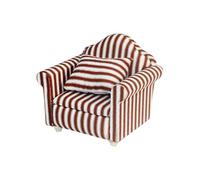 mophrati Sofá de casa de muñecas, sofá casa muñecas, Accesorios Sala Estar en Miniatura, Suave, Duradero, artesanía Exquisita para una Hermosa decoración, en Miniatura con Almohadas,