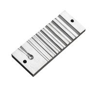 mophrati Soluciones prácticas para la fabricación de joyas Bloque de estampación Bloque compacto para la fabricación de pulseras que garantiza durabilidad, Plata, Estilo A