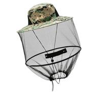 mophrati Sombrero de Malla de poliéster Multicolor, Accesorios para Senderismo, Suministros de Pesca antimosquitos, protección Completa, Gorra de Red, Sombreros para el Sol, código de árbol Verde