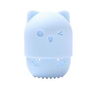 mophrati Soporte de Esponja en Forma de Gato Caja Almacenamiento Conveniente y práctica Silicona con Buena dureza y Durabilidad a la Moda, Azul Claro